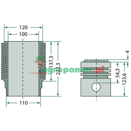 KS Piston set complete