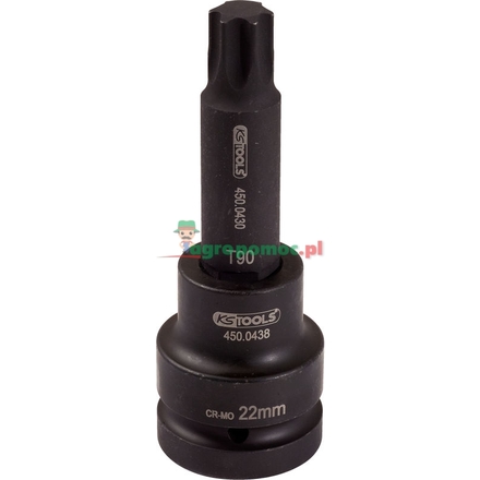 KS Tools 1" impact bit socket, TX T, T90