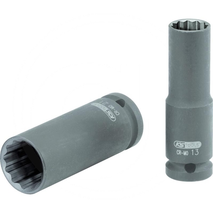 KS Tools 1/2" Bi hex impact socket, long, 24mm