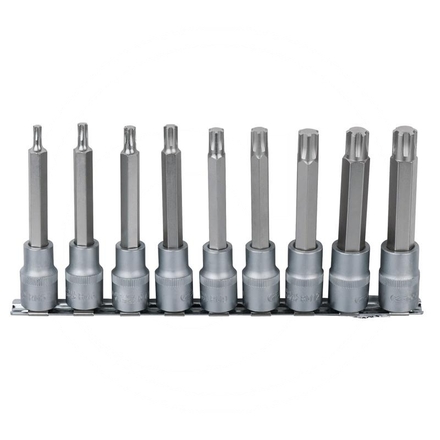 KS Tools 1/2" RIBE Bit socket, 9pcs, M5-M14