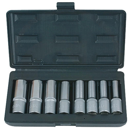KS Tools 1/2" TX socket set, long, 8-pcs., E10-E24