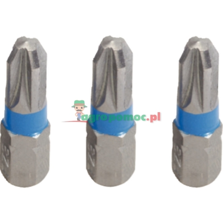 KS Tools 1/4" CHROME+ bit, colour coded, 3pcs PZ2