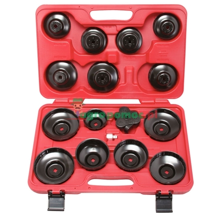 KS Tools 3/8" oil filter socket set, cup, 16pcs