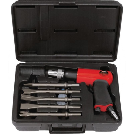 KS Tools Air chisel set, 7pcs, 10mm chuck