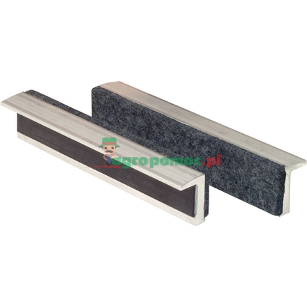 KS Tools Alu bench vice jaw, felt insert, 100mm