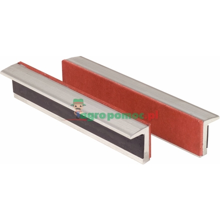 KS Tools Alu bench vice jaw, rubber insert, 120mm