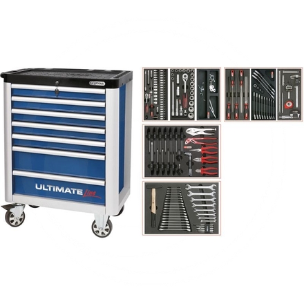 KS Tools Blue ULTIMATE tool cabinet set, 157pcs