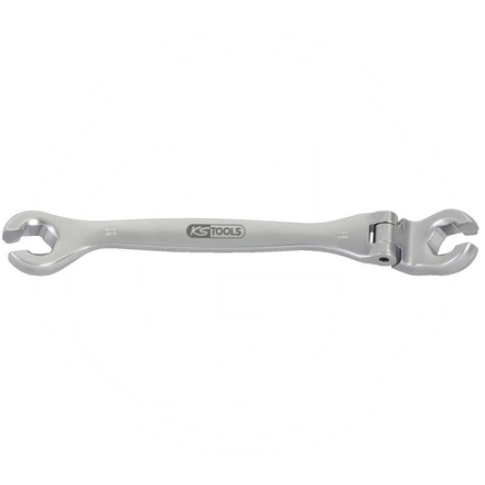 KS Tools CHROME+ flex head flare nut spanner, 9mm