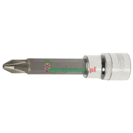 KS Tools CHROME+ PHILLIPS® bit socket, 1/2", PH2