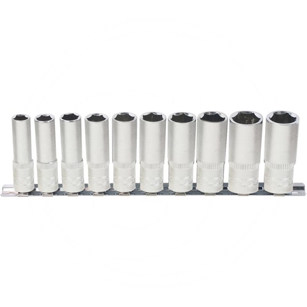 KS Tools CLASSIC hex socket set, deep, 10pcs,1/2"