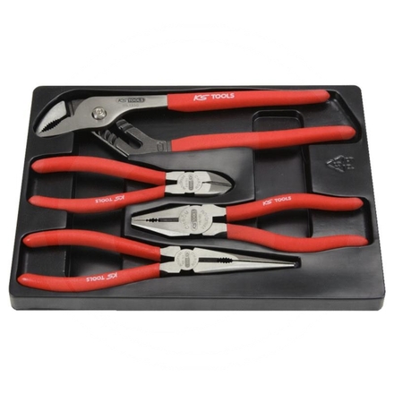 KS Tools CLASSIC plier set, 4pcs, 165-256mm