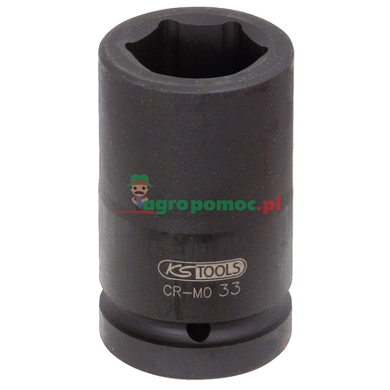 KS Tools Hex impact socket, deep, 1", 36mm