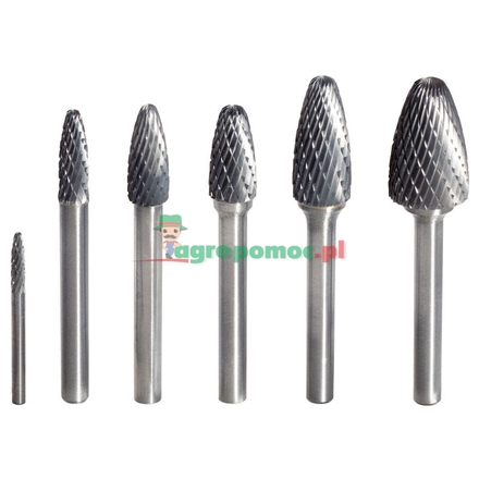 KS Tools HM round arch rotary burr form F, 3mm