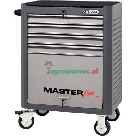 KS Tools MASTER, grey roller cabinet,4 drawer