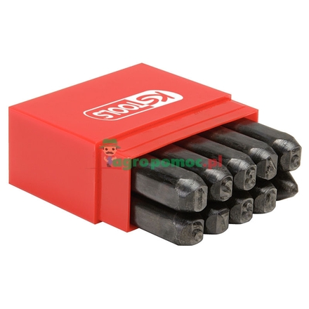 KS Tools Number stamping set, 10pcs, 5mm