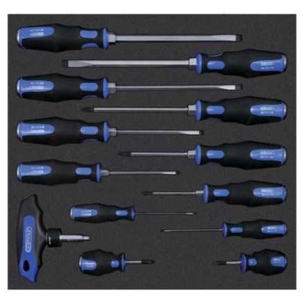 KS Tools Set of screwdrivers with striking cap
