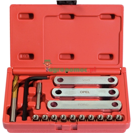 KS Tools Thread repair set 16pcs, M9x1.25
