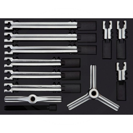 KS Tools Uni puller set, 12pcs, 1/2 system insert