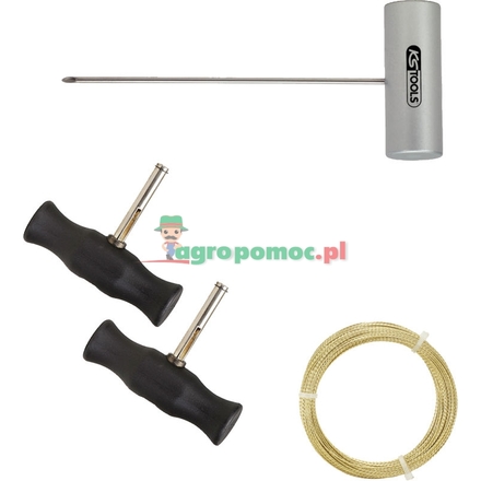 KS Tools Wire cutting kit with sawing wire, 4 pcs.