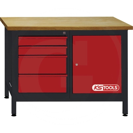 KS Tools Workbench, 4 drawers+1 door