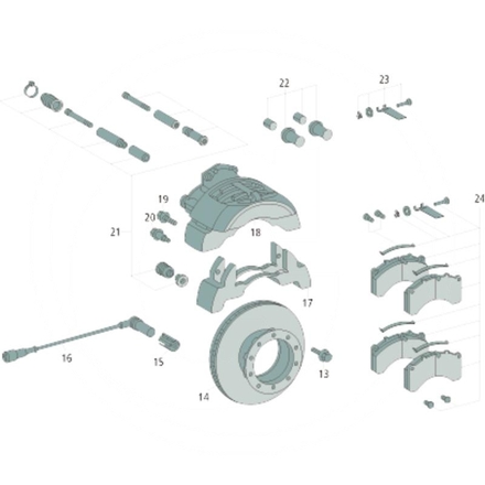 Mercedes LKW Dichtsatz Radnabe