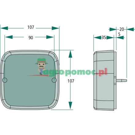 PROPLAST LED rear light | 40271012