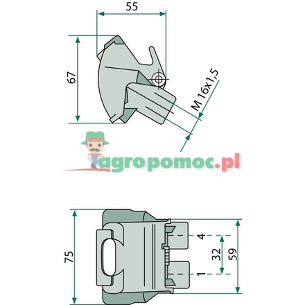 WABCO Quick connector, trailer | 4528040120