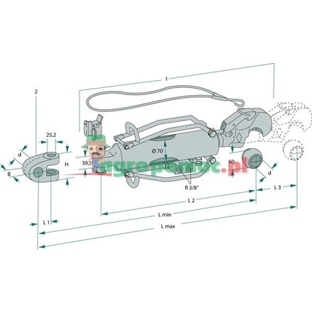 Walterscheid top link