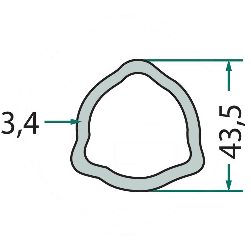 Weasler Profile pipe 3 m