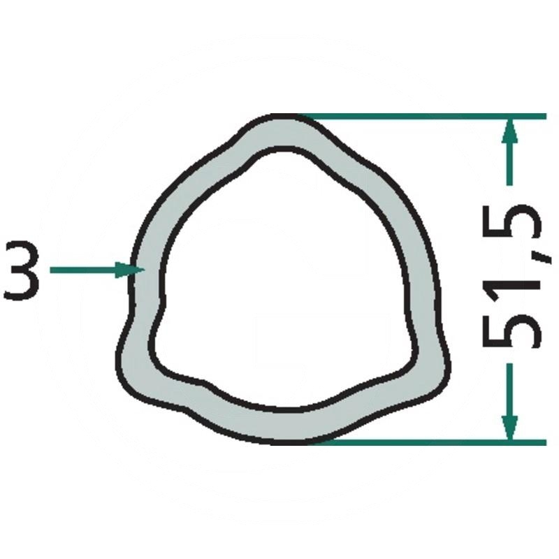 Weasler Profile pipe 3 m