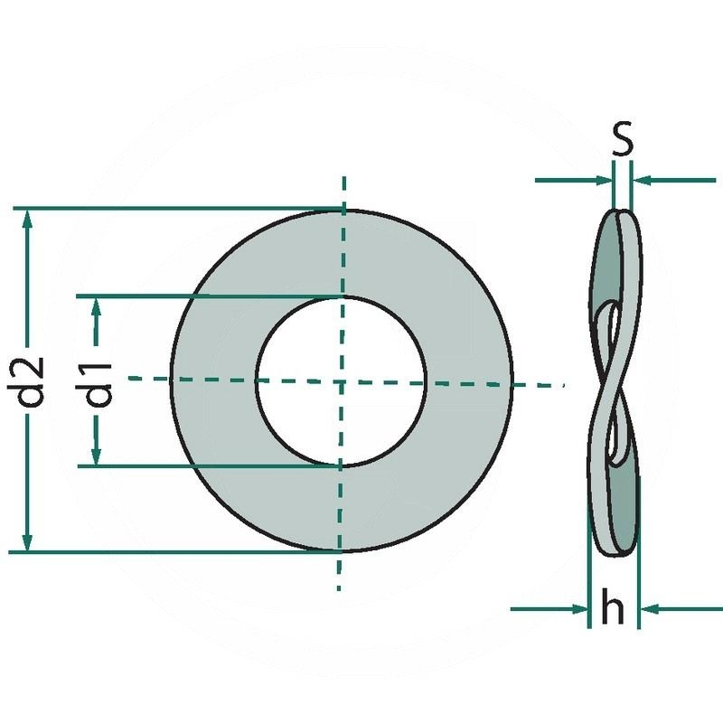 Curved spring washer (485137003) Spare parts for agricultural