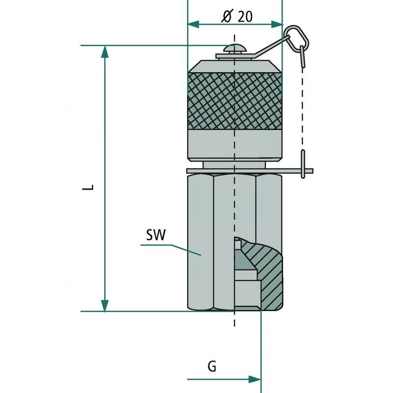 Hydrotechnik Measuring coupling MJIC 1/220UNF (85000284) Spare