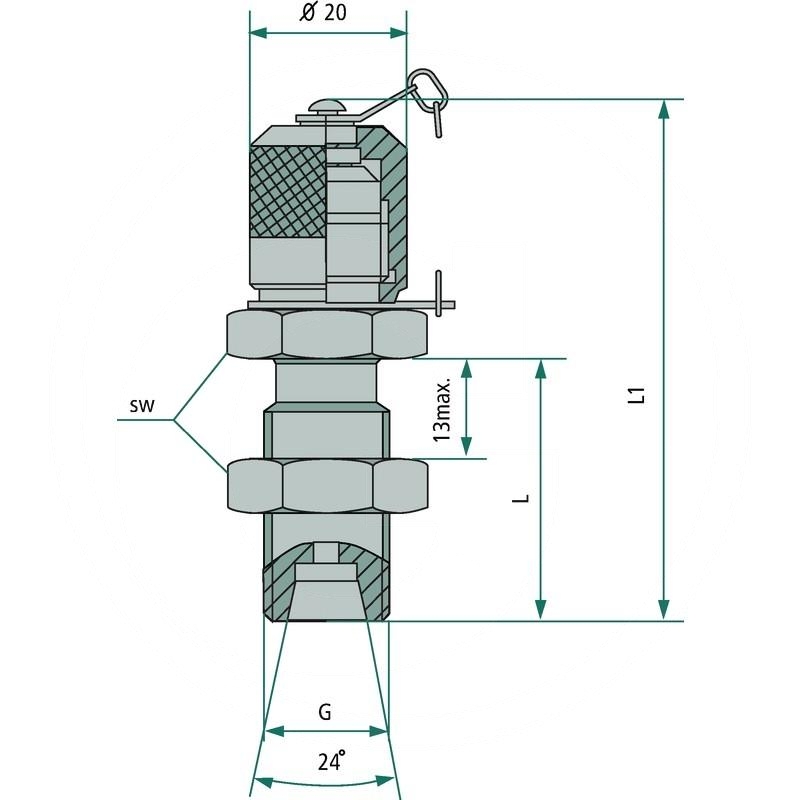 Hydrotechnik Measuring coupling MES 10L (M16x1,5) (85000275) Spare