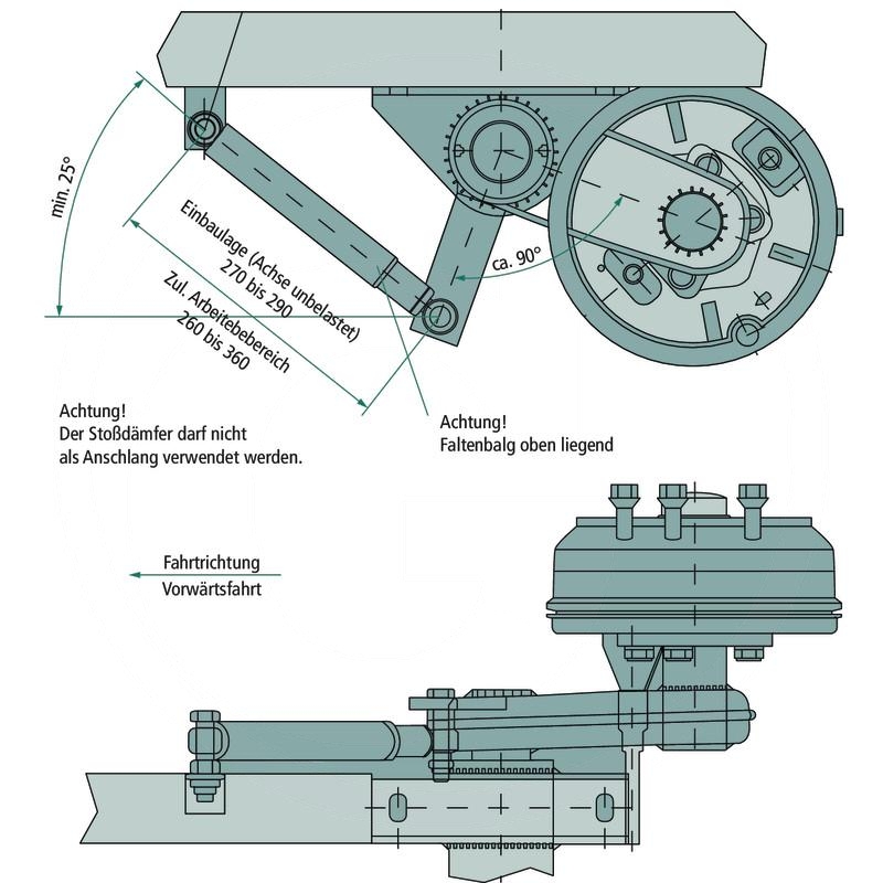 KNOTT Chassis damper (823990070) Spare parts for agricultural