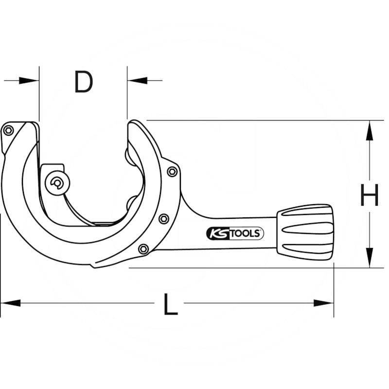 KS Tools Ratchet exhaust pipe cutter, 2867mm (7881045050) Spare