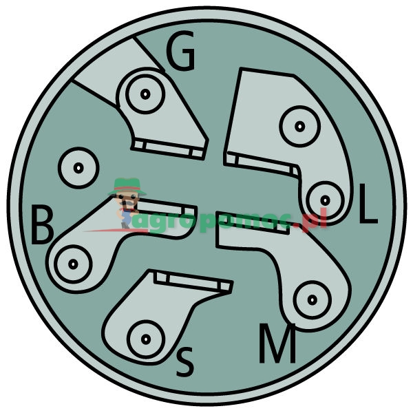 Ignition lock 158913 (18270057) Spare parts for agricultural